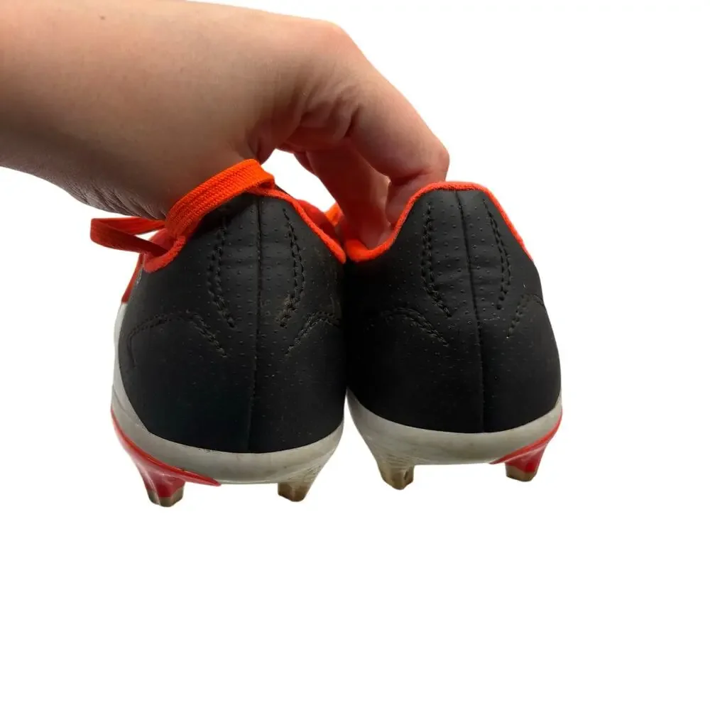 adidas Predator League Soccer Football Cleat 3 Black Orange Athletic Sport Shoe